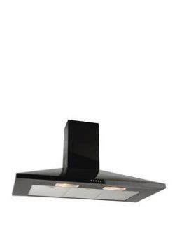 Leisure H101Px 100Cm Chimney Cooker Hood - Black